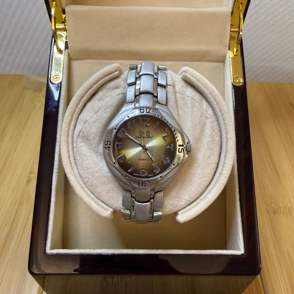 Calvin Hill Silver & Bronze Tone Men's Watch, 40mm